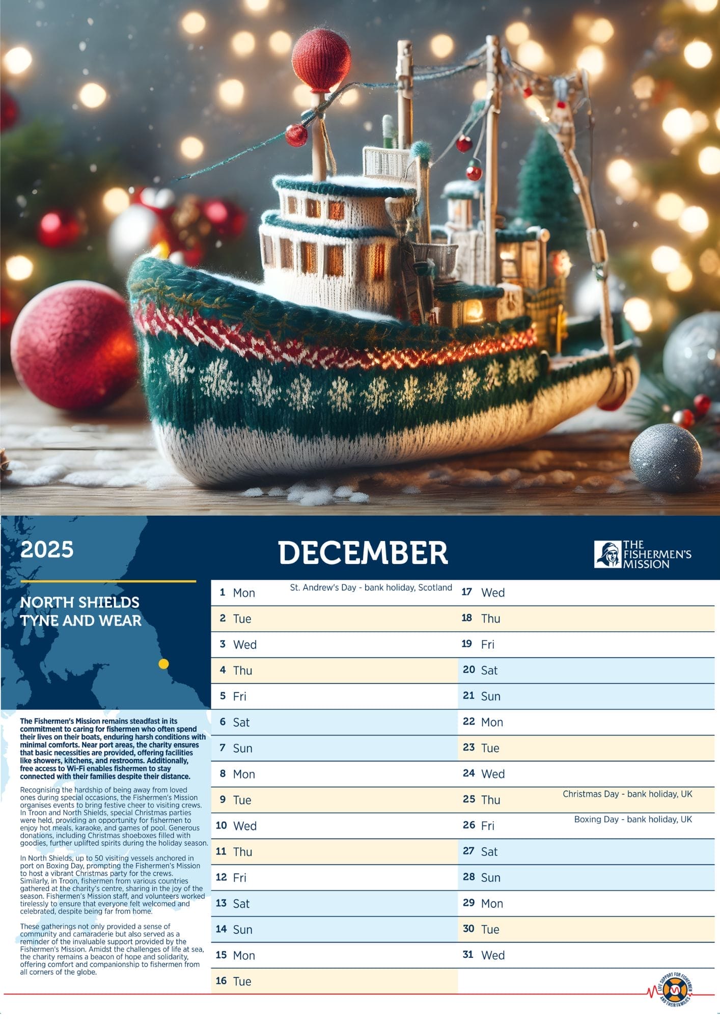 2025 Fishermen's Mission Calendar Fishermen's Mission